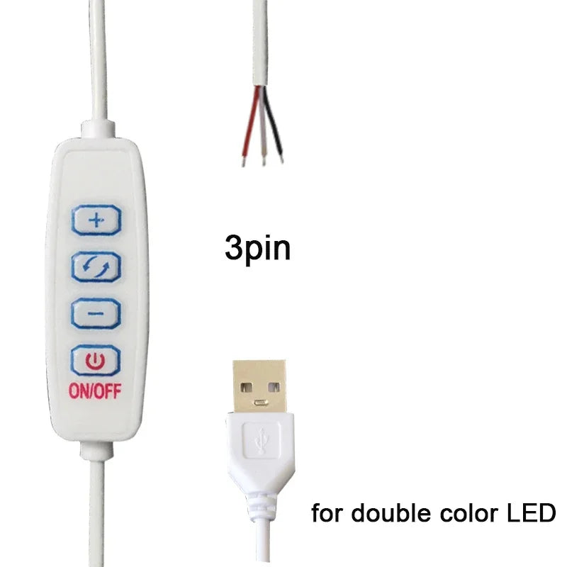 interrupteur led blanc moderne adhésif télécommande câble usb 5v cct adjustable lumière led