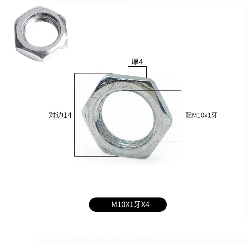 vis filetées argentées filetage régulier industriel 10 pièces M10 10mm 15mm 20mm 25mm 30mm