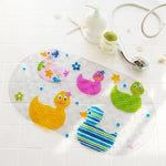 tapis bain antidérapant transparent poissons oiseaux motifs animaux moderne salle bain pvc bulles adhésif