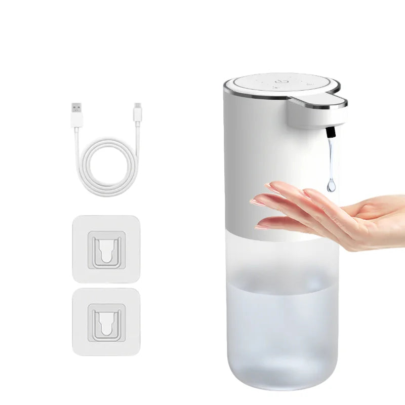 distributeur automatique savon noir blanc rechargeable tactile moderne minimaliste