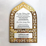 plaque décorative religieuse or noir motif géométrique ajouré clés coeur métal artisanal élégant