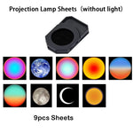 projecteur led rectangle noir lentille centrale moderne veilleuse atmosphères projection étoiles planètes chambre enfants