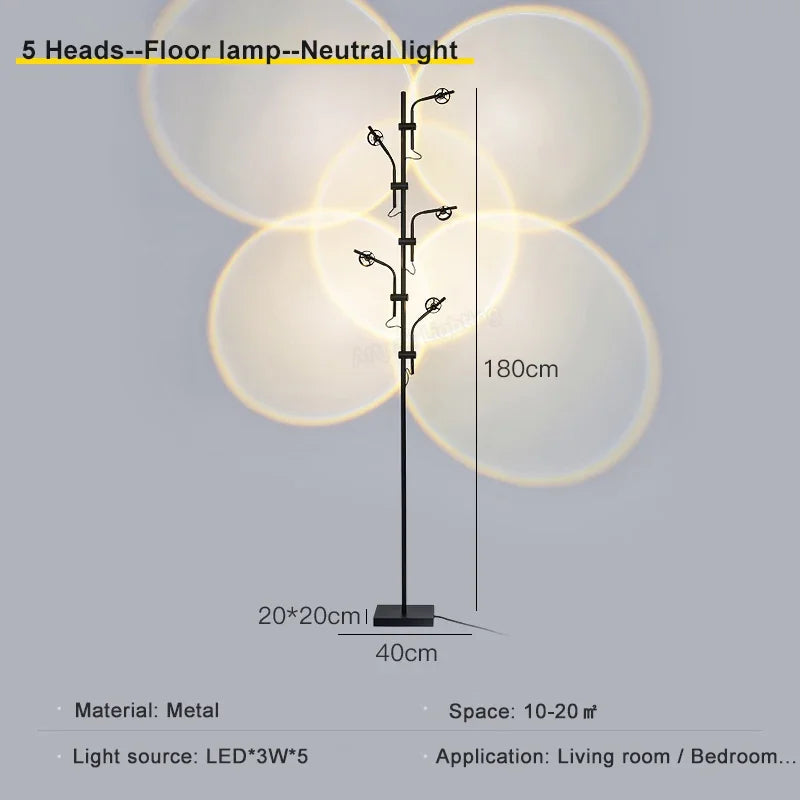 lampe sol moderne led noir doré contemporain base plate 249 2000 lumens 10w