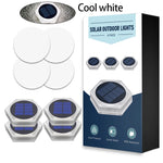 éclairage solaire extérieur moderne ip68 étanche led bleu gris blanc
