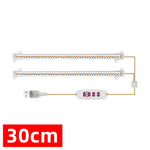 éclairage led plante 3000k têtes 30 50cm blanc vis contrôleur distant