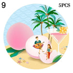 panier vélo enfant cartoon stickers motifs animaux bleu clair orange noir rose clips