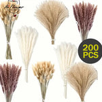 décoration boho bouquet plumes séchées naturel anniversaire mariage table beige blanc rose pale