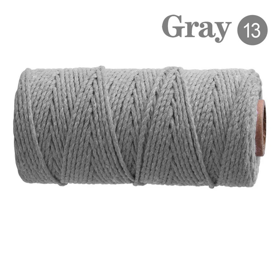 fil coton multicolore texturé naturel 100m 2mm enduit crafts sacs vêtements textiles maison