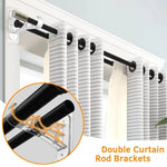 supports tringles rideaux adhésifs transparents modernes double fixation sans perçage tringles adaptatives rideaux