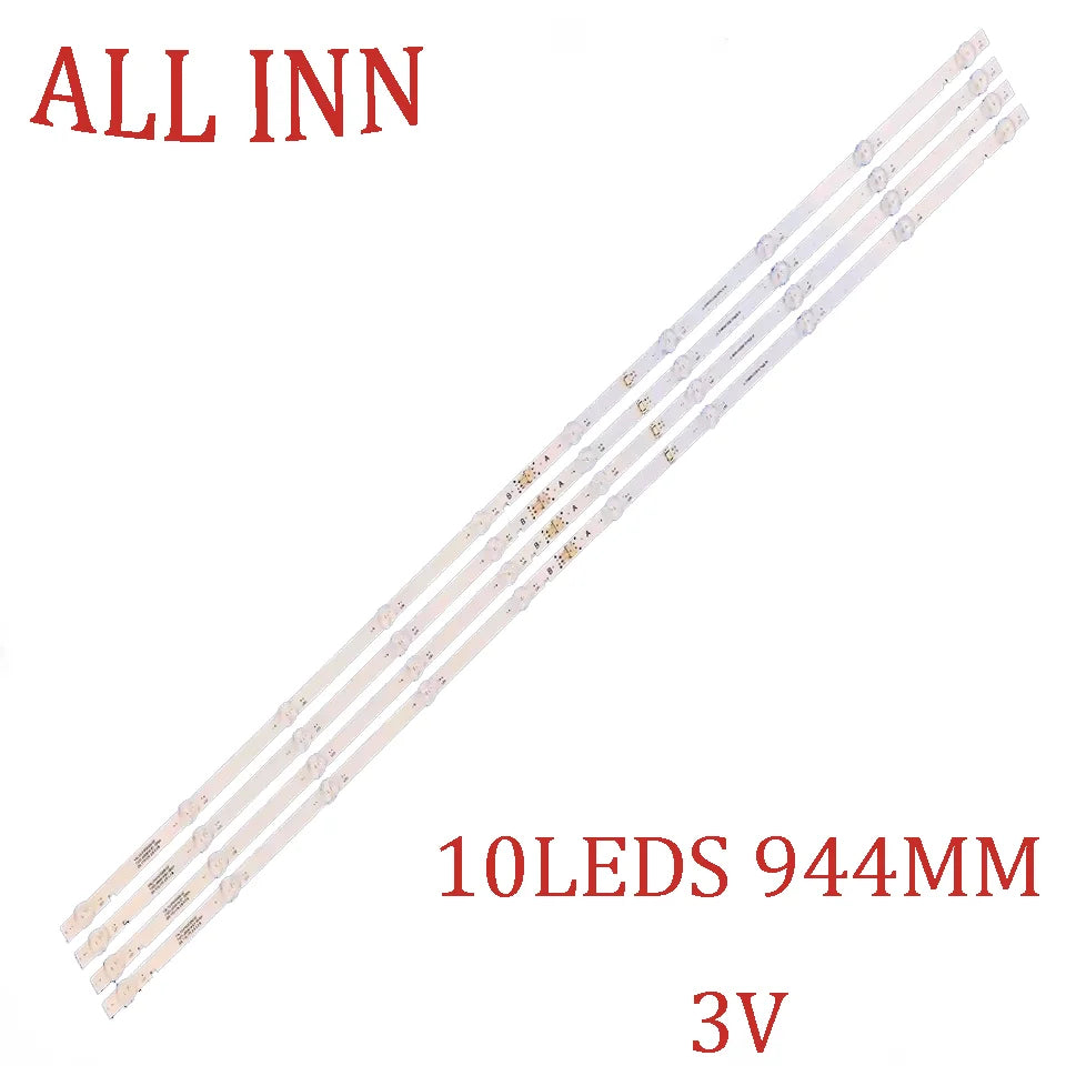 barres lumineuses led blanc rose modernes 10 leds 944mm 3v tension opaques lisses