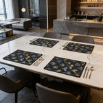 Set de table tissé main couleur abricot