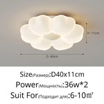 plafonnier led moderne blanc forme pétale chambre opacité fixations invisible