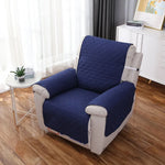 housse chaise inclinable marron beige quiltée élastique ajustable classique facile nettoyer Polyester