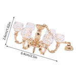 lampe table classique or blanc métal tissu 14ans+ miniature abat jour base
