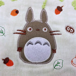 serviette bain plage coton totoro fleurs motifs enfantins vert rouge gris roseclair