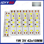 bande led blanche 42mm moderne 3v 300ma 2835 smd 10pcs opaque