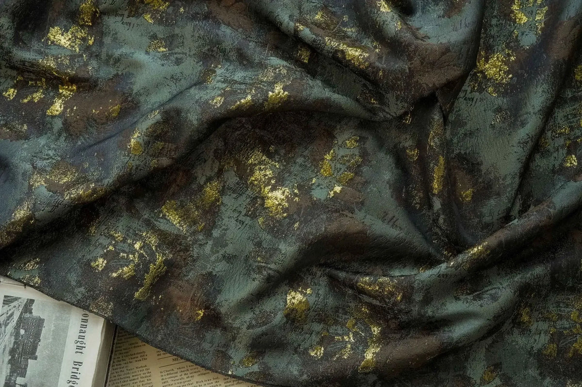 tissu imprimé floral vert gris rose blanc résistant intempéries polyester robe jupe coussin sac