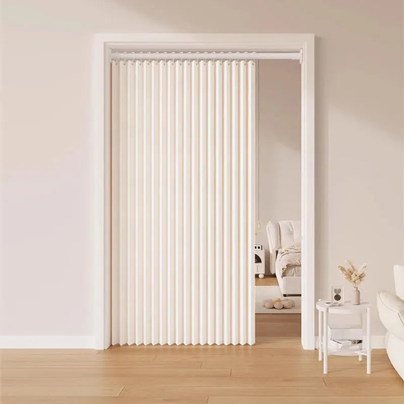 rideau plissé blanc bleu gris moderne polyester isolation thermique pliante accrochage facile chambre salon