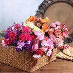 décoration intérieure bouquet artificiel rose violet rouge moderne élégant maison fête diplômes