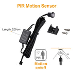 capteurs mouvement lumière noir adhésifs modernes sensor pir touch main partition double porte