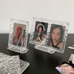 cadre photo transparent moderne clips minimaliste plastique deco