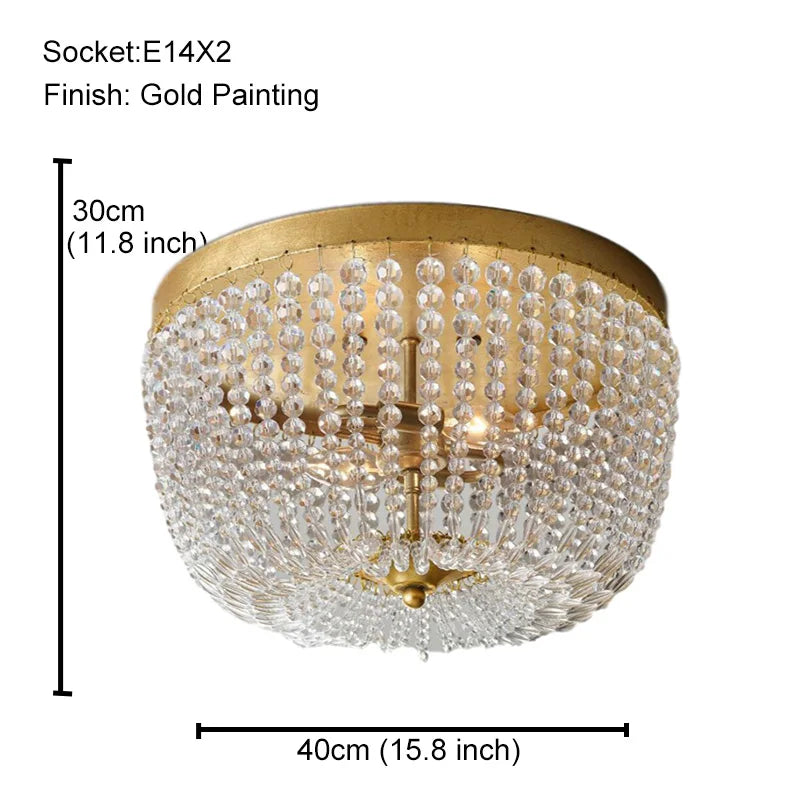 lustre classique cristal transparent doré rangs haute qualité autonome certification sécurité