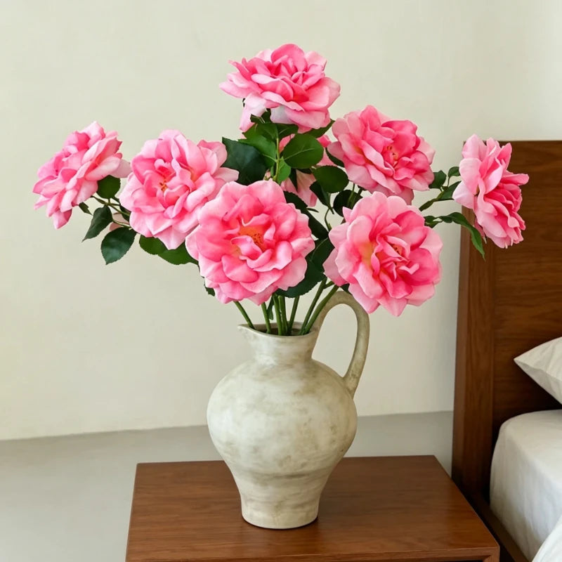 décoration intérieure bouquet artificiel roses soies classique mariage anniversaire baby shower