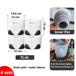 pots orchidées blancs modernes perforations ventilation racines aérationintérieurexterne