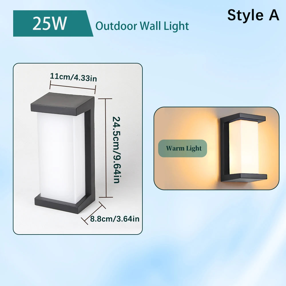 lampes murales led modernes minimalistes intérieures extérieures noir blanc opaques