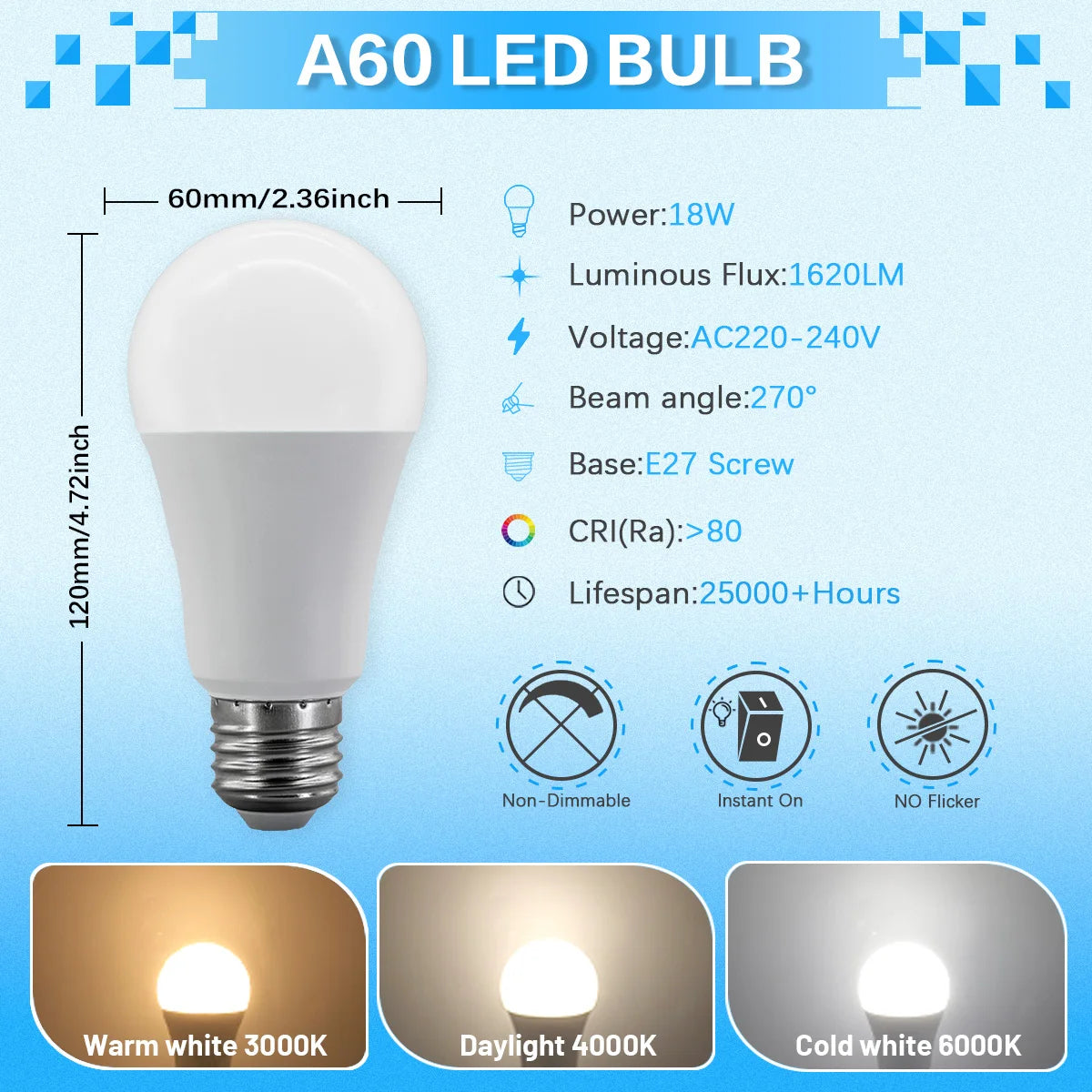 lot ampoules led boule e27 blanc moderne salon chambre maison intérieur décoratif