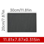 tapis bar noir perforé moderne antidérapant résistant chaleur drainage barista cocktail 45x30cm