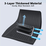 tapis sol voiture noir rayures horizontales moderne imperméable résistant intempéries tpe
