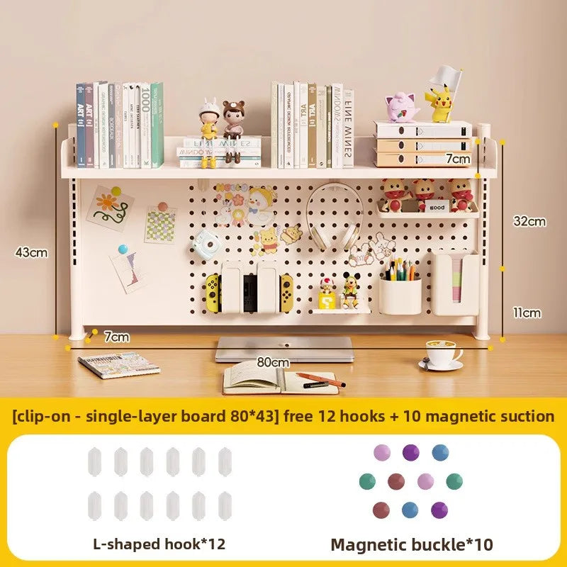 étagère murale modulaire métal blanc porte crayons support objets moderne