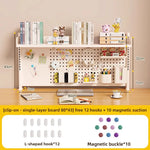 étagère murale modulaire métal blanc porte crayons support objets moderne