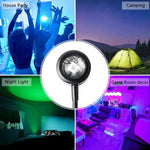 lampe d'ambiance projection soleil lune couleur rouge bleu violet ambiance nocturne flexible usb