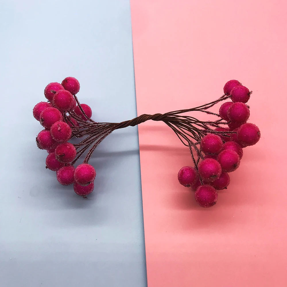 décoration noël guirlande artificielle boules rondes rouge bleu blanc marron naturel intérieur 40 pièces