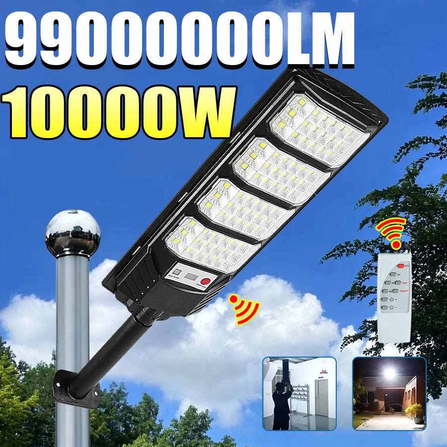 éclairage solaire led moderne détecteur mouvement télécommande batterie lithiumextérieur jardin