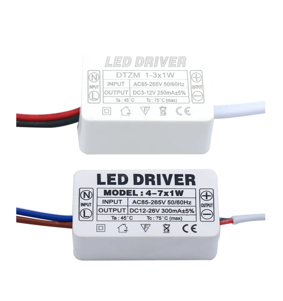 drivers led alimentation ac85 265v sorties dc blanc modernes certifiés ccc cqc fcc rohs