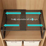 étagère rangement réglable métal noir blanc moderne vêtements salle bain chambre empilable ajustable