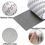 filet anti moustiques adhésif réparation trous fenêtre gris maille fine pratique