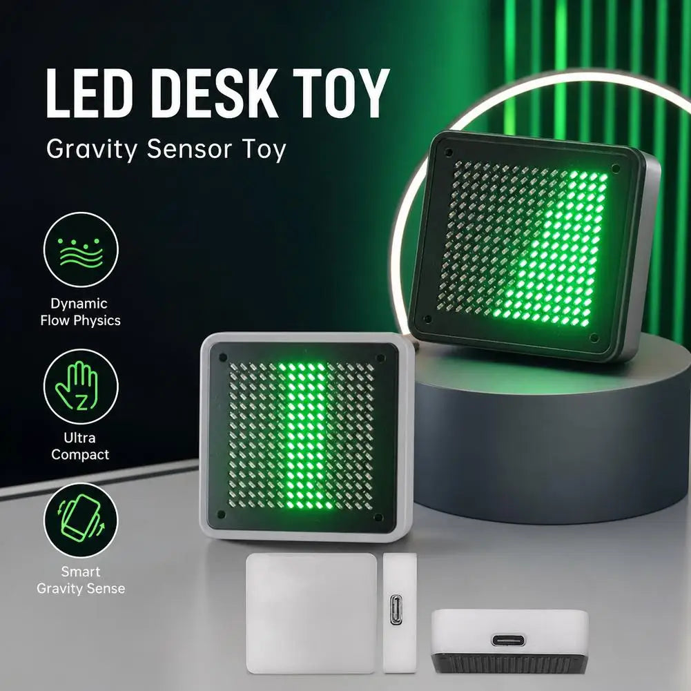 jouet led vert grille adhésif chargeur usb rechargeable dynamique gravité
