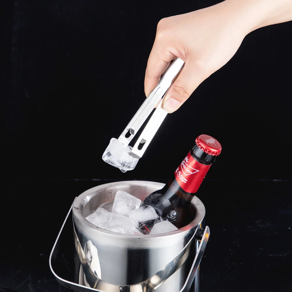 cuve glace argentée lisse moderne tongs refroidisseur vin boisson bière