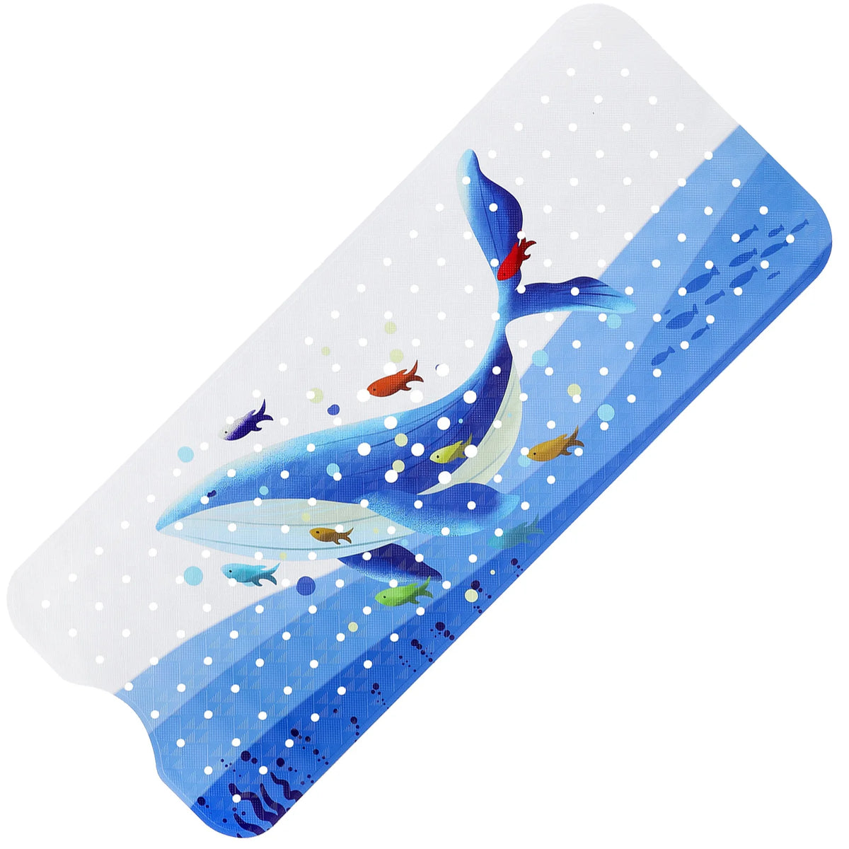 tapis bain anti dérapant thème marin poissons coraux dimensions 100cm 40cm moderne enfantin