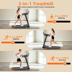 tapis course électrique pliable cardio 12 programmes écran led bluetooth cardiogramme multifacteur moderne domestique