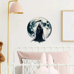 autocollant mural gothique grim reaper nuit étoiles noir illustration