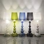 lampe sol moderne vert bleu noir blanc led acrylique intérieur