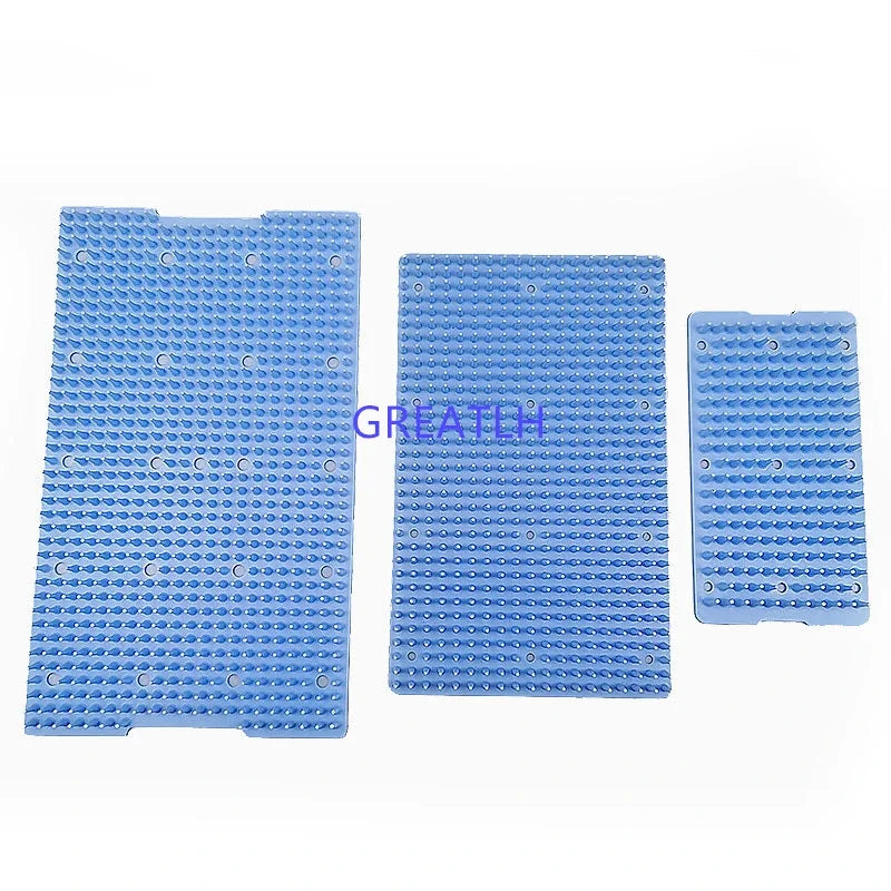 tapis bain antidérapant bleu clair surface pointues moderne différentes tailles incluses