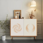 pochoirs stencil noir blanc spirale points moderne géométrique peinture murale sol diy decoration