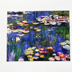toile d'art impressionniste multicolore peinture l'huile décoration murale coton résistance abrasion 20x25cm