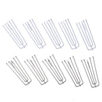 clips papier argenté blanc translucent simple moderne métal haute qualité bricolage maison accessoire